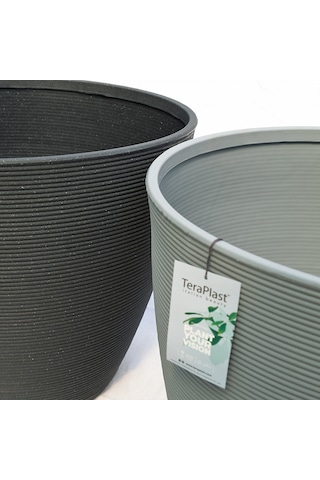 Urban Ring 57 Plastik Saksı Gri