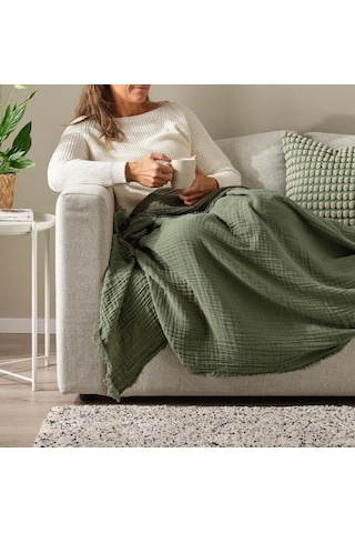 Ikea Vallkrassıng Polar Koltuk Örtüsü Tek Kişilik 150 X 200 Cm Yeşil
