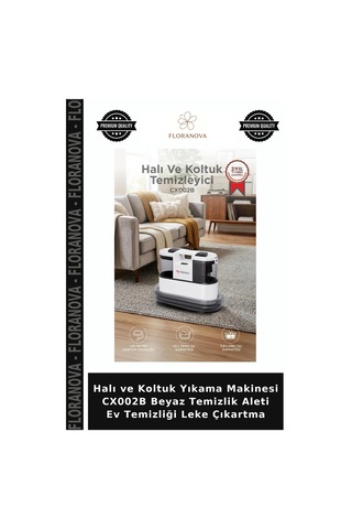 Halı Ve Koltuk Yıkama Makinesi Cx002b Beyaz Temizlik Aleti Ev Temizliği Leke Çıkartma