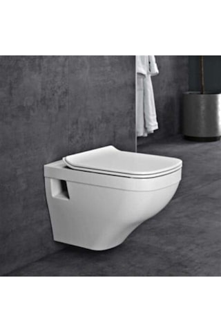 Dura Zeugma Asma Klozet Kanallı Ve Yavaş Kapanır Kapak Diğer