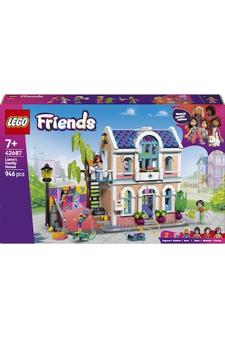 LEGO® Friends Liann'in Aile Evi Yapım Oyuncağı 42687 - 7 Yaş ve Üzeri Çocuklar için Yaratıcı Oyuncak Yapım Seti (946 Parça)