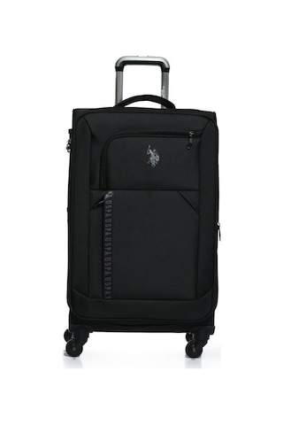 U.s. Polo Assn. Orta Boy Kumaş Valiz Siyah 22804