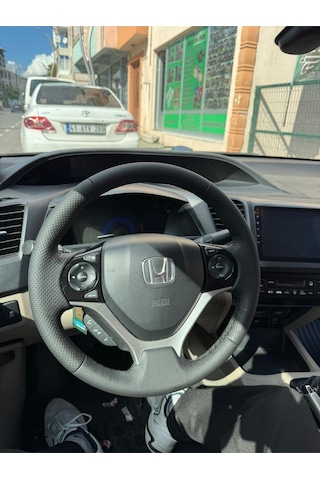 Honda Fb 7 Kaplama Deri Direksiyon Kılıfı Siyah