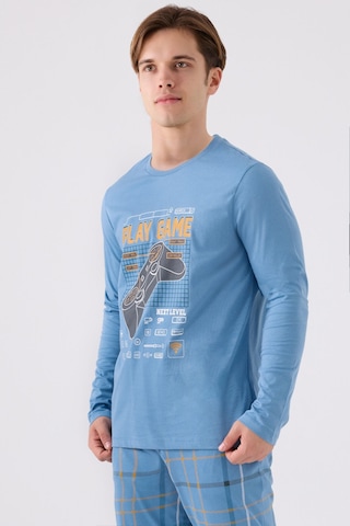 Arnetta Erkek Mavi Pijama Takımı Ar3169-s-v1 Mavi