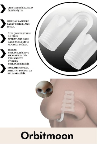 Yeni Seri Rahatlatıcı Uyku Önleyici Horlama Azaltıcı Nefes Alıp Verme Burun Delik Aparatı 20'li Set