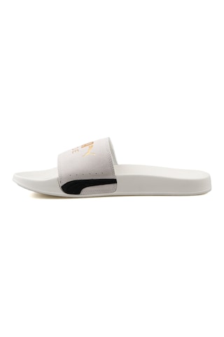 Puma Leadcat 2.0 Suede Classic Unisex Terliği 38487202 Beyaz 001