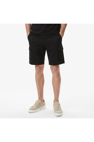 Nautica Erkek Siyah Regular Fit Kargo Şortdüzk65068t
