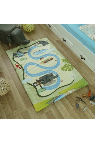 Zooturak Peluş Çocuk Matı Fil Rokka 100cm x 150cm