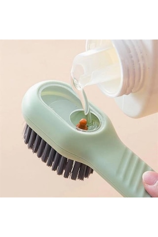 Deterjan Hazneli Çok Amaçlı Ayakkabı Ve Bot Temizleme Fırçası - Pratik Yıkama Fırçası Çok Renkli