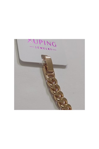 Xuping Vıp Kaliteli Antialerjik Üç Daire Labirent Motifli Zirkon Taşlı Rose Gold Bileklik Rose Gold