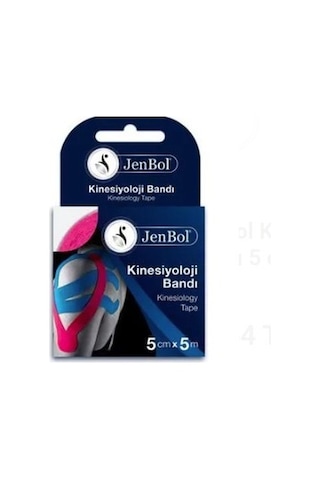 Jenbol Kinesiology Tape Ağrı Bandı 5 Cm X 5 M - Pembe