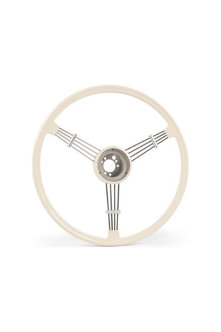 Flat 4 Ivory Banjo Direksiyon Klasik Vw - Porsche Retro Steering Wheel Direksiyon Simidi Beyaz