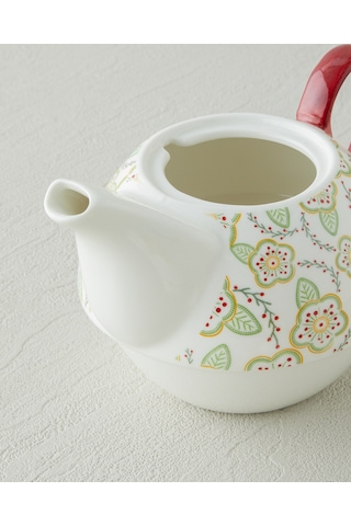 Nostalgic Serenity New Bone China Demlik Seti 380 260 Ml Bordo Hardal