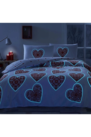 Taç Cordelia Ranforce Çift Kişilik Kırmızı Nevresim Takımı Yorgan Yastık Kırmızı