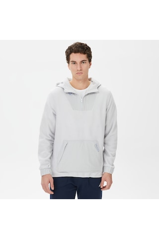 Nautica Nautıca Erkek Gri Standart Fıt Kapüşonlu Sweatshırt Düz K37194t Gri