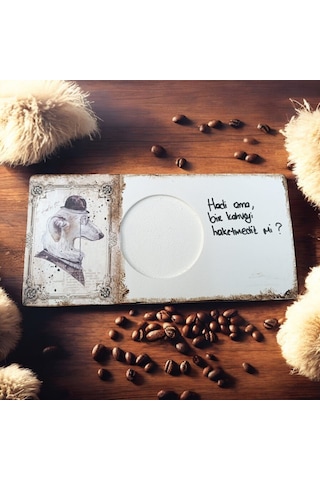 Patili Dostlarımız Kahve & Çay Sunumluğu - Ahşap Sunumluk Diğer