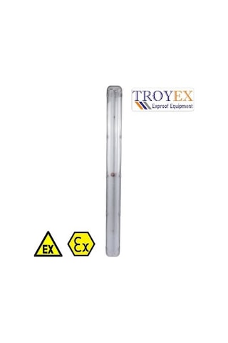 Exproof Etanj Led Aydınlatma Armatür 2X58W Troyex Beyaz