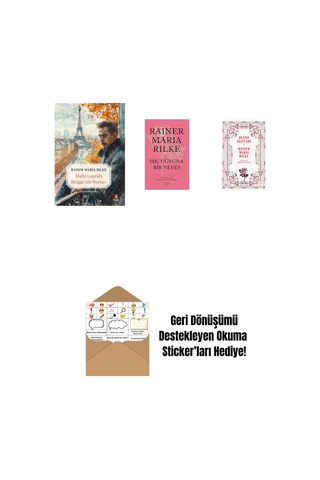 Malte Laurids Brigge'nin Notları + Hiç Uğruna Bir Nefes Ciltli + Duino Ağıtları + Okuma Sticker'ları