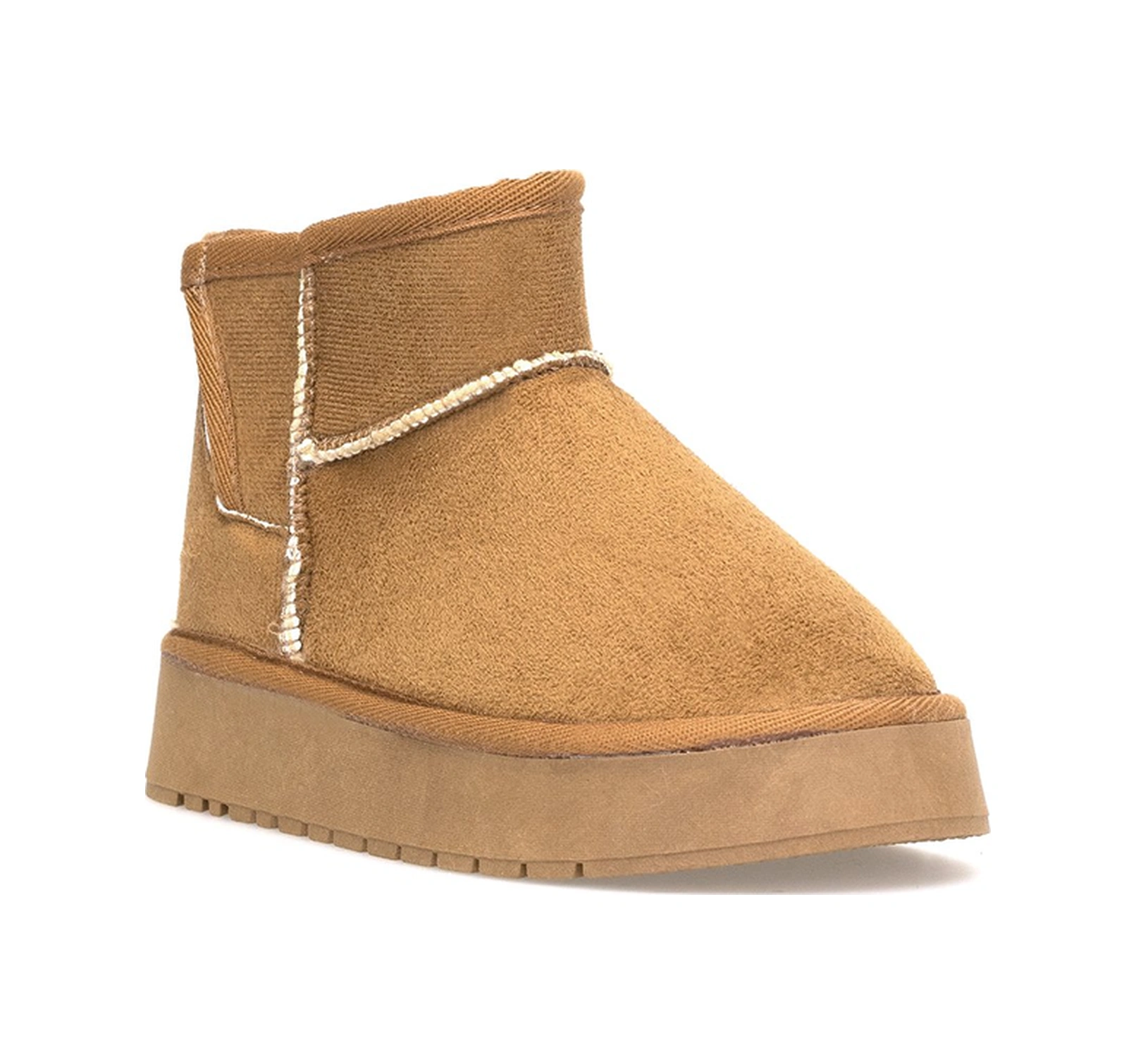 Elit Asnlg2112 Erkek Çocuk Ugg Düz Bot Taba Taba