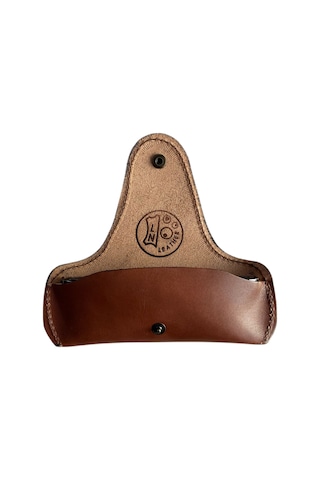 Lnleather Gerçek Deri Gözlük Kılıfı Kızıl Kahve Rengi 95837468