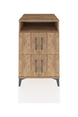 Kronos Komodin 2 Raflı 4 Kapaklı 60x59x96 Çam-çam Atlas Çam
