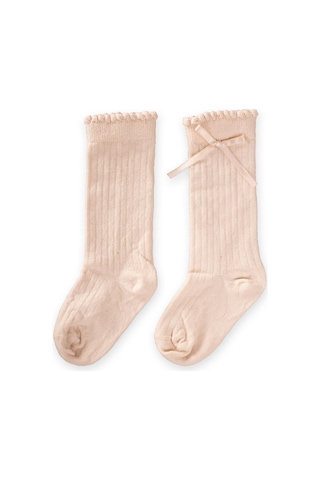 Cigit Çocuk Diz Altı Kız Çorap 2-9 Yaş Kum Krem