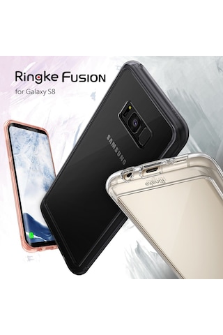 Ringke Fusion Galaxy S8 İle Uyumlu Kılıf Crystal Clear