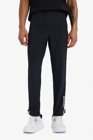 Defacto Defactofit Slim Fit Dar Kesim Çift Cepli Dokuma Sporcu Jogger C2833ax25smbk81 Siyah