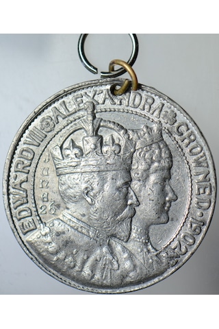 Birleşik Krallık Vıı. Edward Taç Giyme Töreni Anısına Madalyon 1902. Metal 38 Mm Orijinal. Diğer