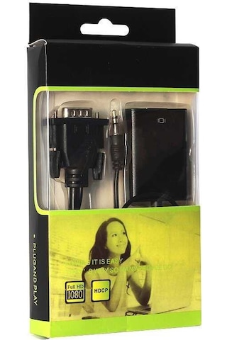 Power Master Vga To Hdmi Dönüştürücü Kablo