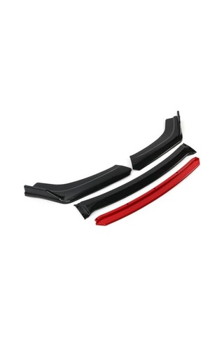 Golf 4 Parça Ön Lip Üniversal Ön Tampon Eki Piano Black Beyaz