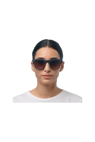 Okkia Firenze Unisex Güneş Gözlüğü Siyah Havana / Lens: Kahverengi Gradyan Kahverengi