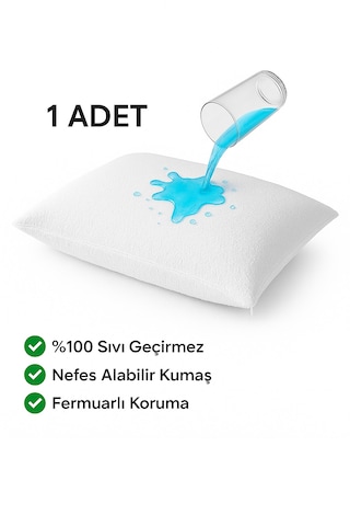 Oznhome Yastık Alezi Beyaz