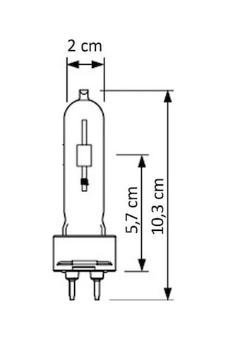 Philips Master Colour Cdm-t 70w/830 G12 Metal Halide Ampul - Sarı Işık - 6200 Lümen Yüksek Işık - Profesyonel Vitrin Mağaza Aydınlatma
