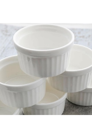 Cooker 6lı Seramik Sufle Kabı Pembe-krem-yeşil -9x5.5 Cm