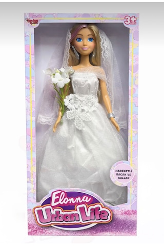 Elonna Urban Life Gelin Bebek Hareketli Kollu Bacaklı Oyuncak Bebek 26 Cm