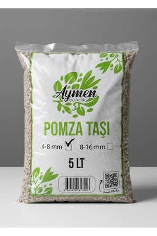 4-8 Mm Ponza Taşı - Tarım Pomzası 5 Lt Paket - 5 Litre Volkanik