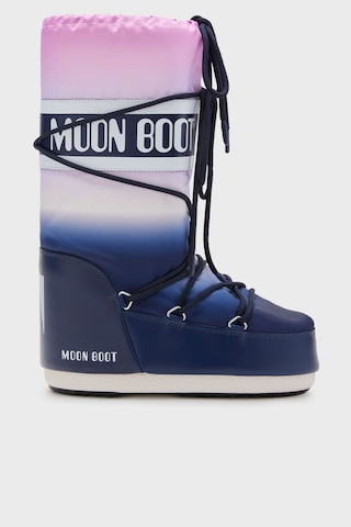 Moon Boot Kadın Kar Botu 80d1402920 F003 Mavi-Siyah Mavi - Siyah