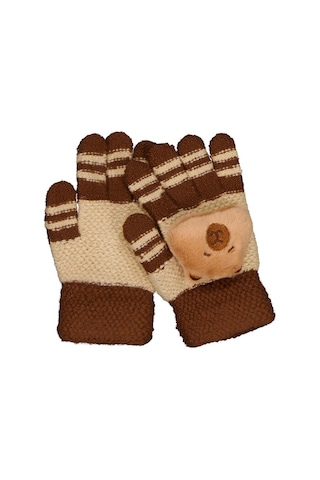 Kitti-Akal Tekstil Kitti Erkek Çocuk 4-8 Yaş Örme Eldiven - Standart Standart Standart