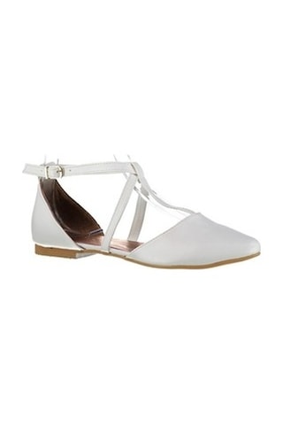 Fox Shoes Beyaz Kadın Babet D726537309