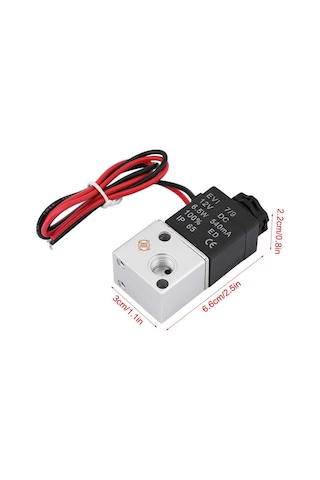 12v Solenoid Valf- 2 Konumlu 2 Yönlü Pnömatik Valf Vana -2v025-08