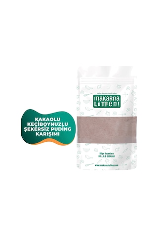 Makarna Lütfen! Kakaolu Keçiboynuzlu Şekersiz Puding Karışımı 150 G