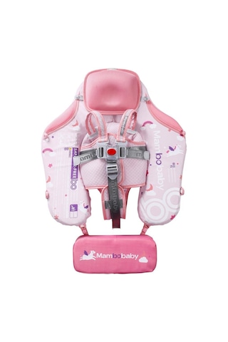 Mambobaby Yüzme Simidi - Unicorn, Katlanabilir, Emniyetli, Gölgelikli Ve Ayak Destekli