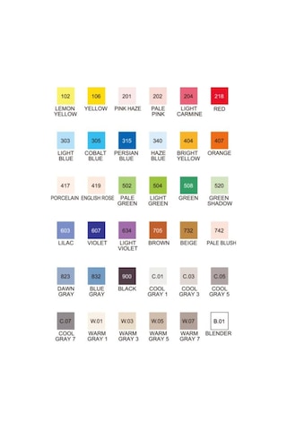 Kurecolor Twin Ws Marker 36'Lı Set Kc-3000-36V
