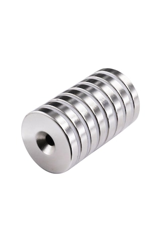 Neodyum Mıknatıs, 25Mm X 10-5Mm X 5Mm Havşa Delikli, Adet Seçmeli 1 Adet
