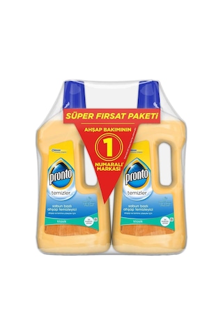 Pronto Ahşap Ve Lamine Yüzey Temizleyici Klasik 750 Ml + 750 Ml 1500 ML