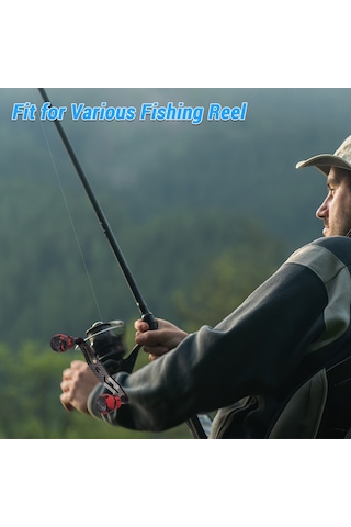 Lıxada Karbon Baitcasting Trolling Makarası Kolu Sol Y28024r Kamuflaj Kırmızı