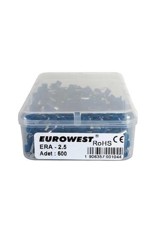 Eurowest 2,50mm Mavi İzoleli Yüksük - 500 Adet