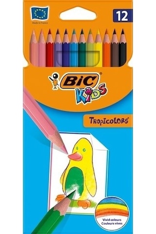 Bic Kids Tropicolors Kuru Boya Kalemi 12 Renk 12 Adet