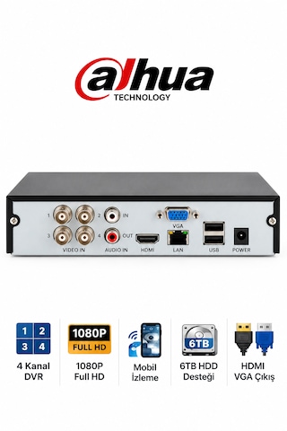 Xvr1b16 4 Kanal Hdcvı Kamera Kayıt Cihazı